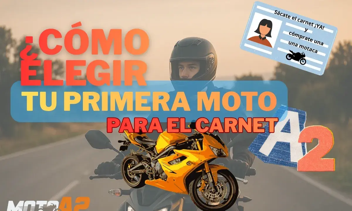 Joven con casco elige su primera moto para el carnet A2. ¡Obtén tu carnet moto 18 años y a rodar!