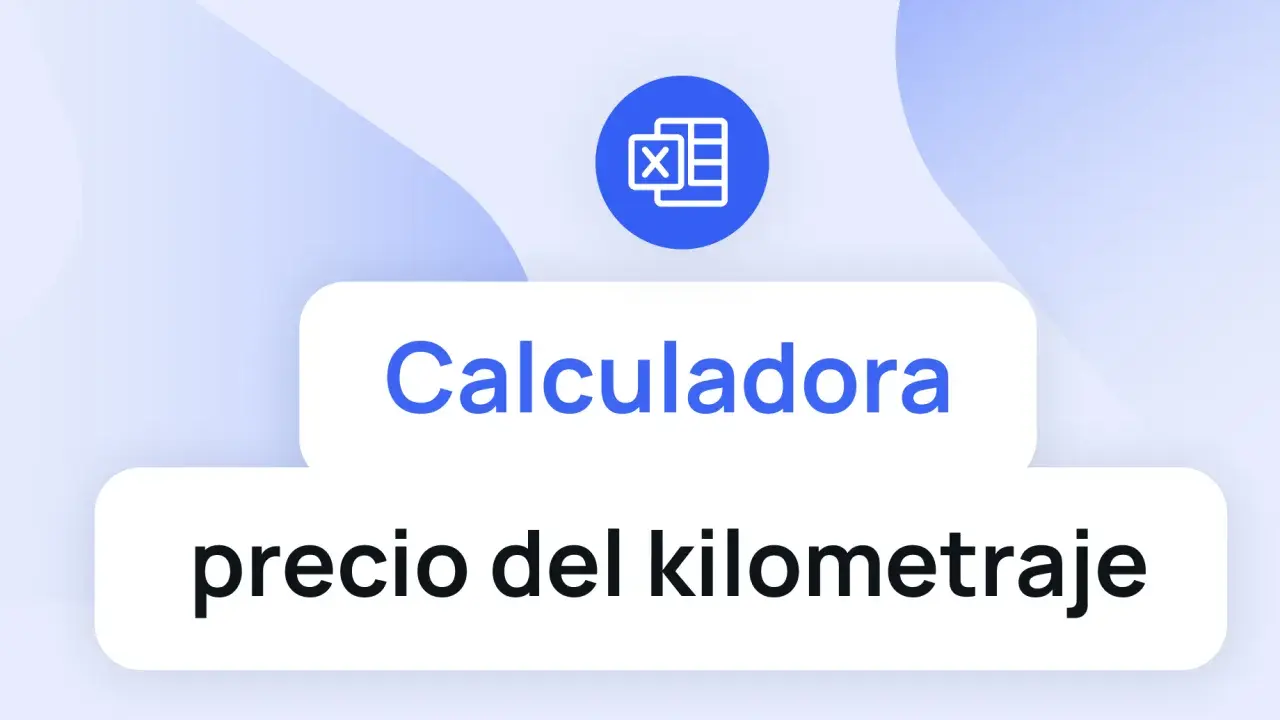 Calculadora para determinar el precio km góndola. Icono de Excel.
