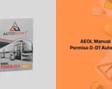 Manual para el test carnet autobus, con imagen de un autobús y señales de tráfico.