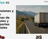 Camión en carretera, aprendiendo sobre las dimensiones camiones y pesos máximos.