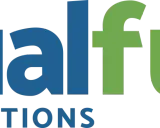 Logo de Dualfuel Eco Solutions, con la palabra "Dual" en azul y "fuel" en verde.