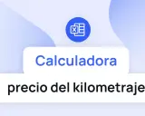 Calculadora para determinar el precio km góndola. Icono de Excel.