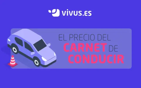 Coche morado y cono naranja. ¿Si tengo carnet de coche y quiero el A2? Descubre el precio del carnet de conducir en Vivus.es.