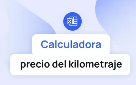 Calculadora para determinar el precio km góndola. Icono de Excel.