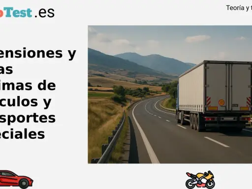 Camión en carretera, aprendiendo sobre las dimensiones camiones y pesos máximos.