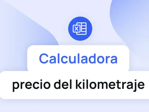 Calculadora para determinar el precio km góndola. Icono de Excel.