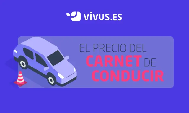Coche morado y cono naranja. ¿Si tengo carnet de coche y quiero el A2? Descubre el precio del carnet de conducir en Vivus.es.