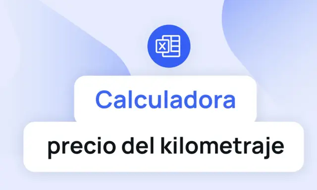 Calculadora para determinar el precio km góndola. Icono de Excel.